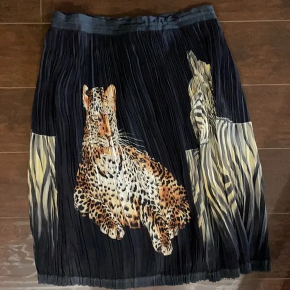 Etro Black Ruched Knee-Length Cocktail Skirt - Picture 4 of 7